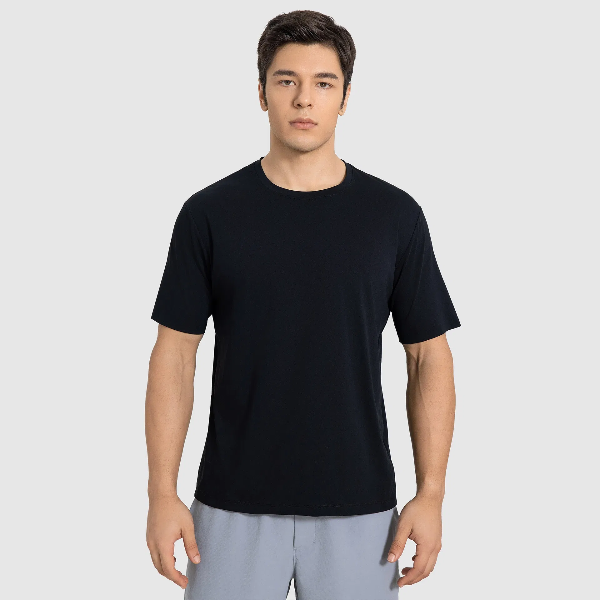 Запас Пользовательских мужских видов спорта Спортивная Йога Беговая тренировка Фитнес-футболка Одежда для тренажерного зала Одежда Ткань Мода Повседневная мужская спортивная одежда