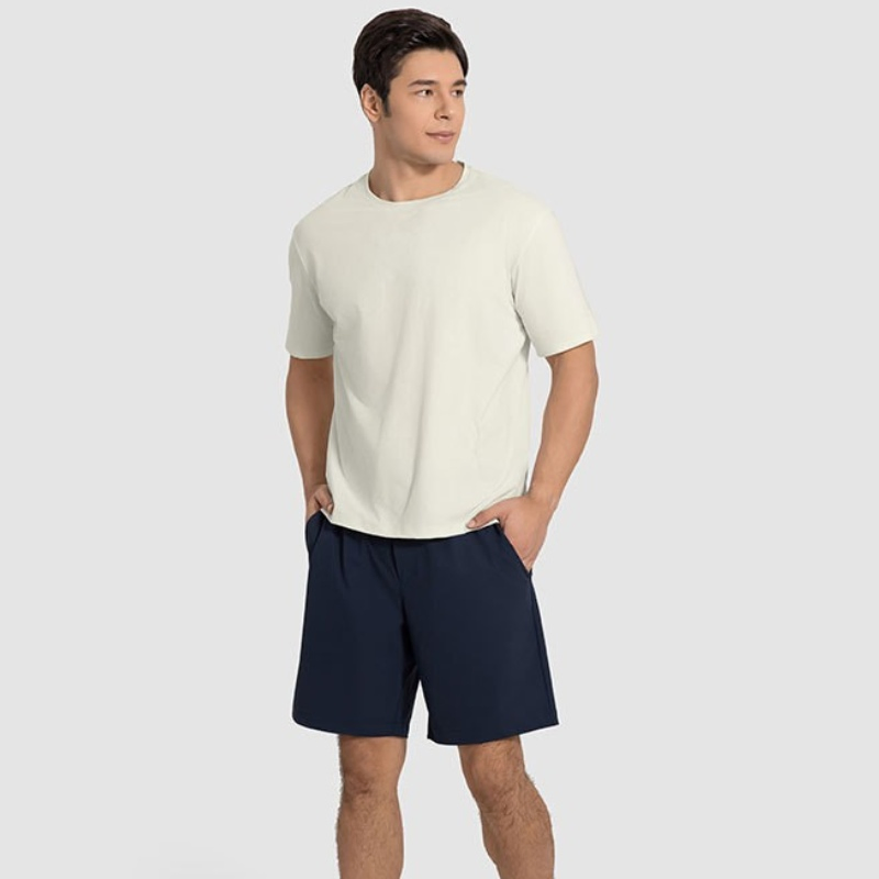 Запас Пользовательских мужских видов спорта Спортивная Йога Беговая тренировка Фитнес-футболка Одежда для тренажерного зала Одежда Ткань Мода Повседневная мужская спортивная одежда