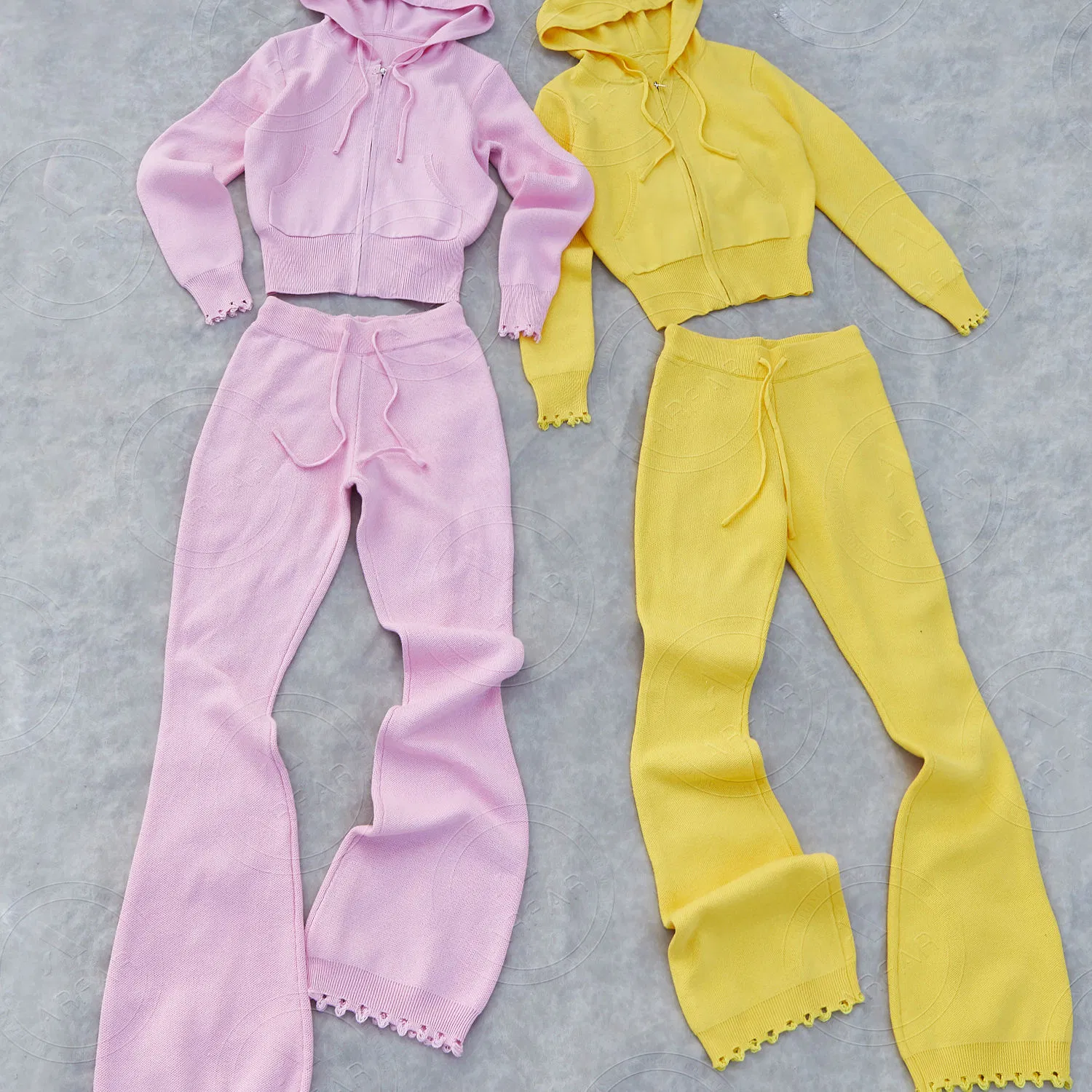 Зимняя одежда, комплект трикотажа, женские трикотажные толстовки с капюшоном на молнии, удлиненные трикотажные брюки, комплекты спортивных костюмов из 2 предметов для женщин