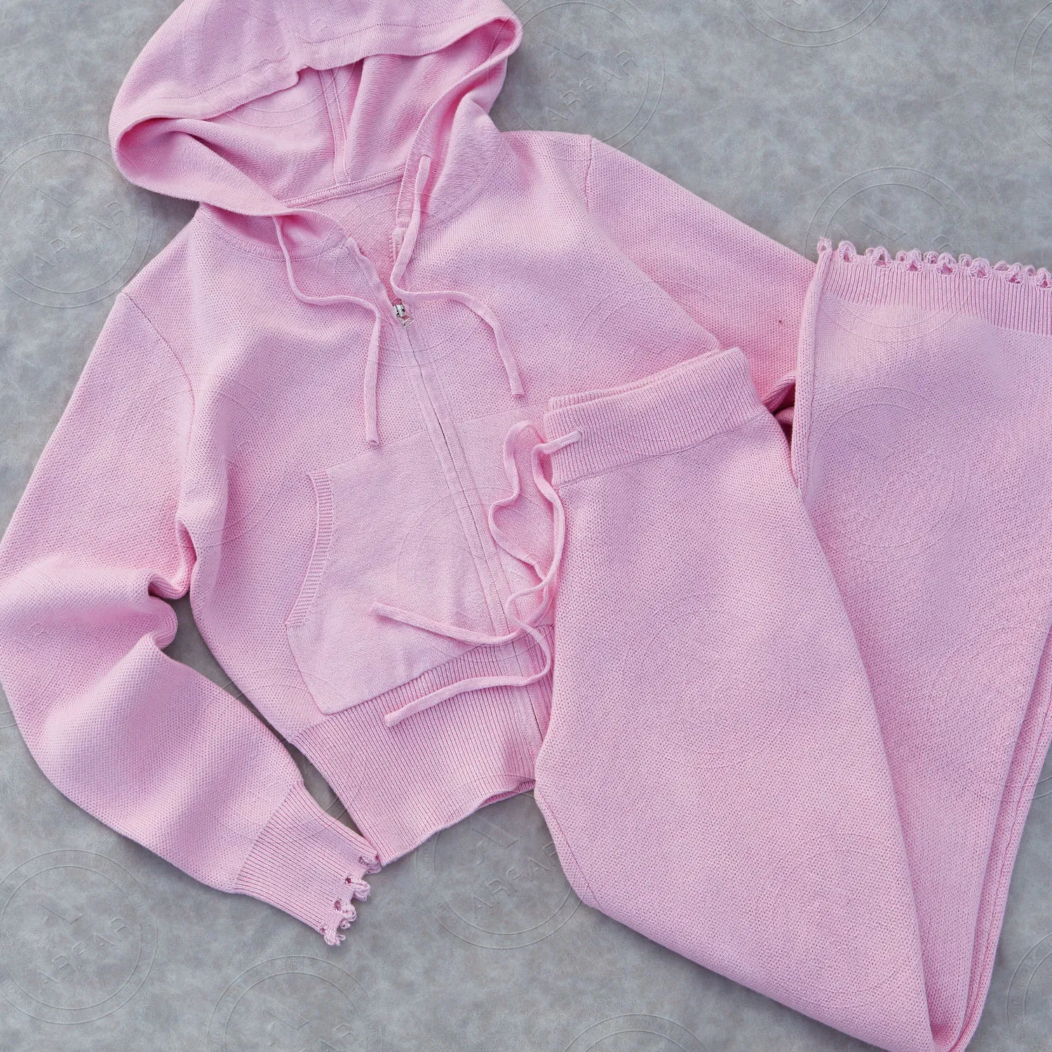 Зимняя одежда, комплект трикотажа, женские трикотажные толстовки с капюшоном на молнии, удлиненные трикотажные брюки, комплекты спортивных костюмов из 2 предметов для женщин