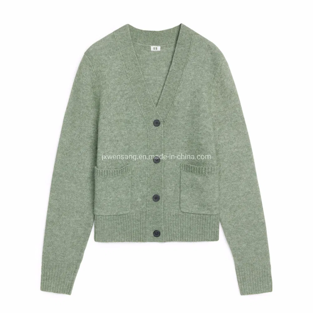 Трикотажная одежда из мериноса, женский джемпер из австралийской 100% натуральной супертонкой шерсти мериноса, кардиган-свитер