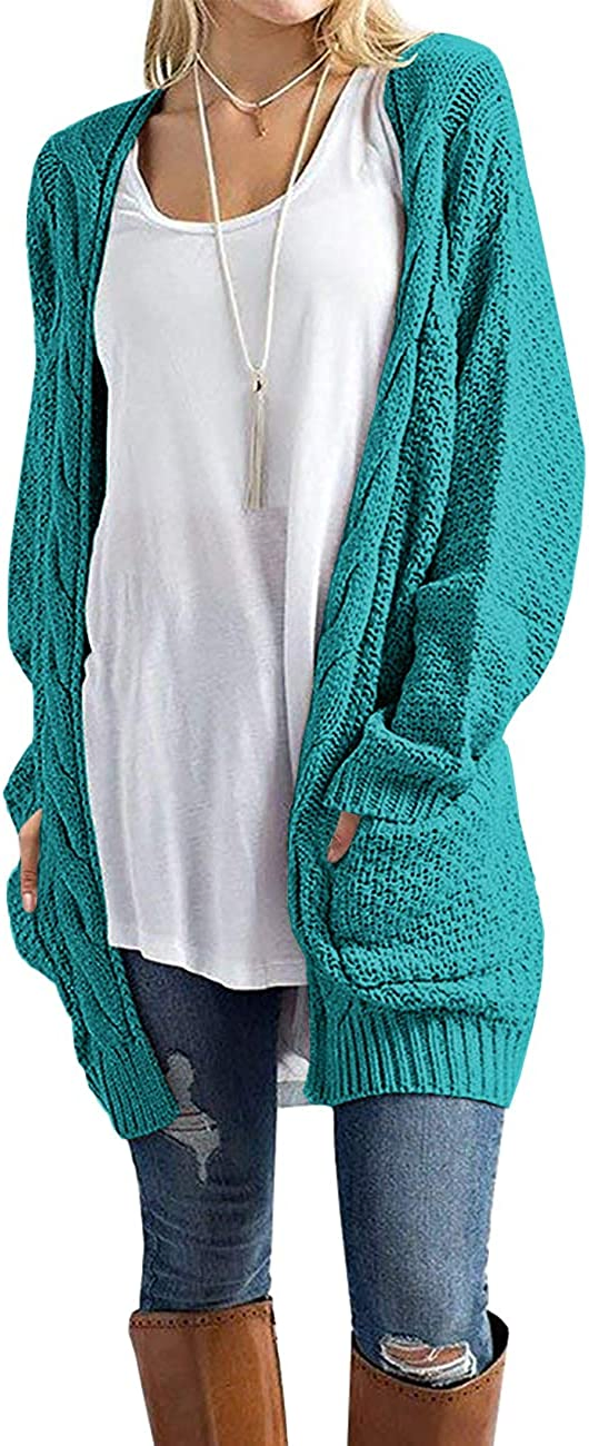 Женские вязаные кардиганы свободного кроя с длинным рукавом и карманами от prime