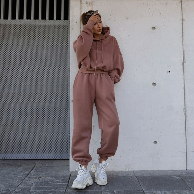 Женские комплекты одежды prime Gym Custom, спортивный костюм из 2 предметов, женские спортивные штаны Oversize для бега трусцой и толстовка с капюшоном