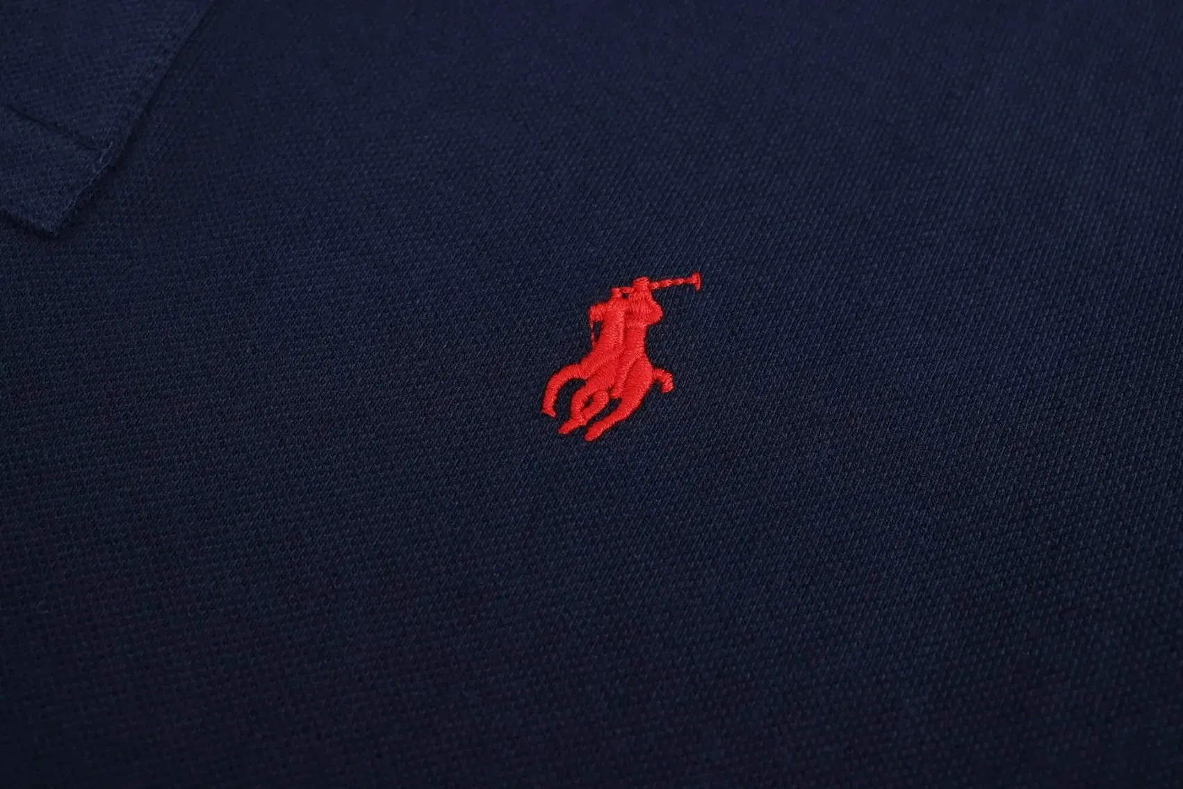 Дизайнерские хлопковые мужские поло Little Horse&prime;s с вышивкой логотипа Golf Polo Shirt