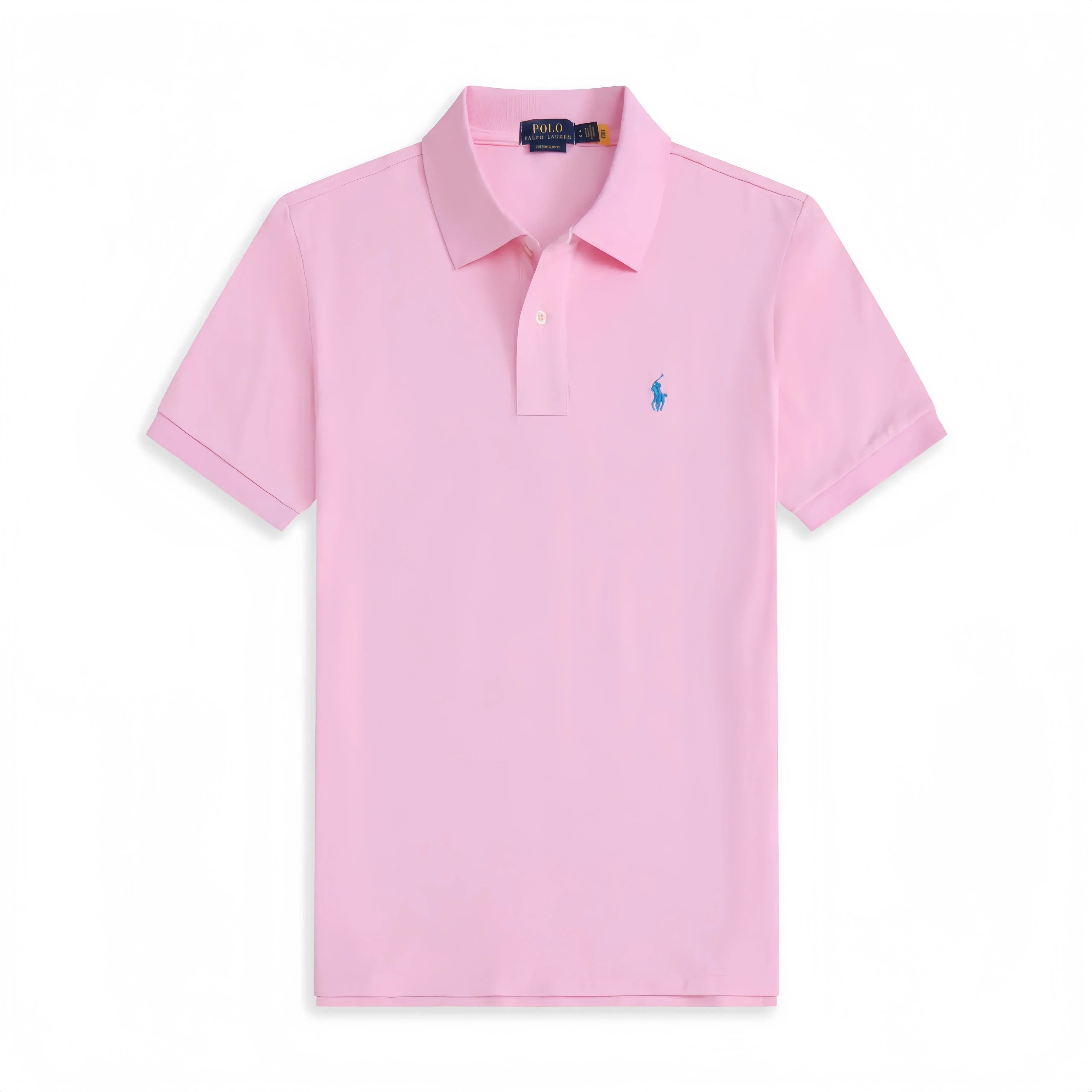 Дизайнерские хлопковые мужские поло Little Horse&prime;s с вышивкой логотипа Golf Polo Shirt