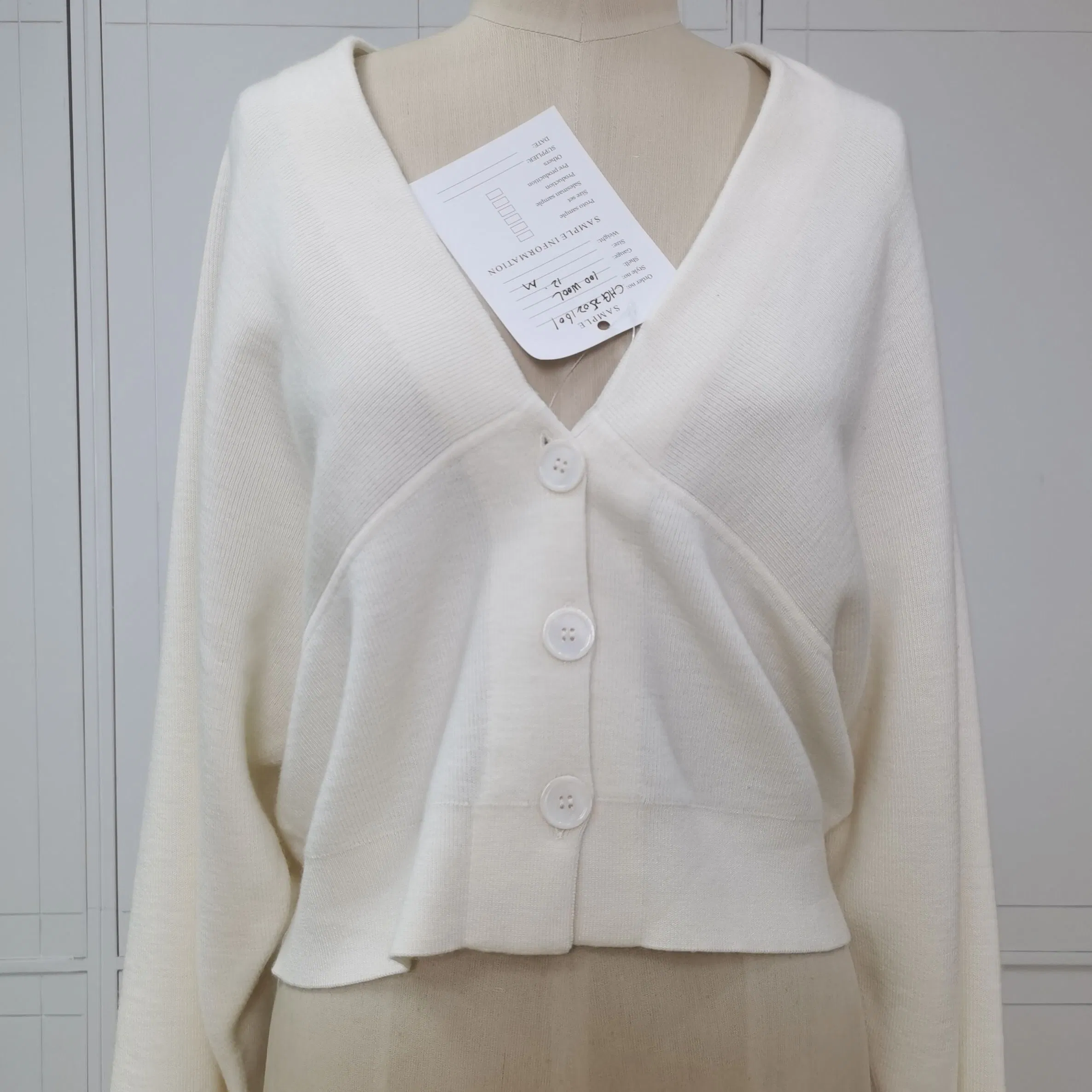 Женский кардиган премиум-класса из 100% шерсти премиум-класса на заказ ODM