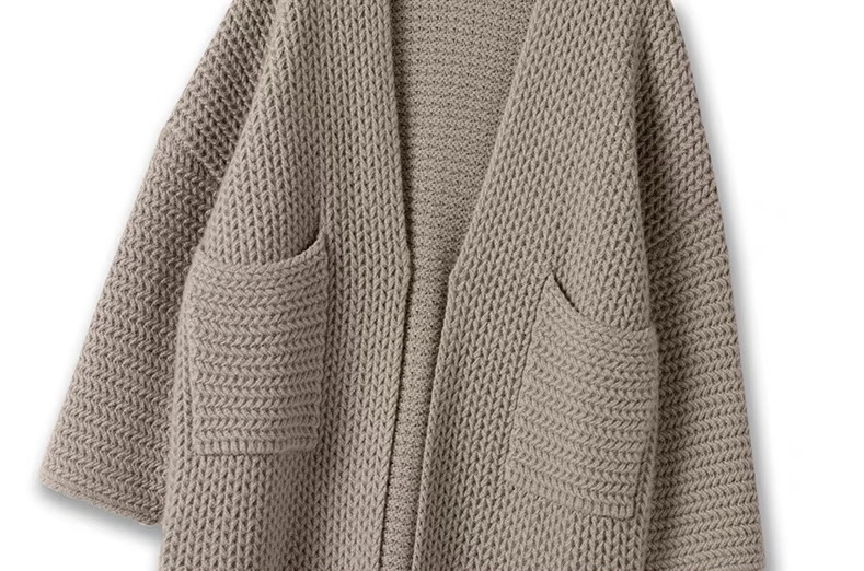 Однотонный кашемировый вязаный кардиган для женщин, Длинный свитер свободного кроя, сшитый на фабрике по пошиву одежды, Пошив одежды по индивидуальному заказу, мелкий заказ и