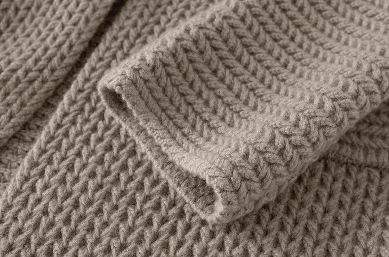 Однотонный кашемировый вязаный кардиган для женщин, Длинный свитер свободного кроя, сшитый на фабрике по пошиву одежды, Пошив одежды по индивидуальному заказу, мелкий заказ и