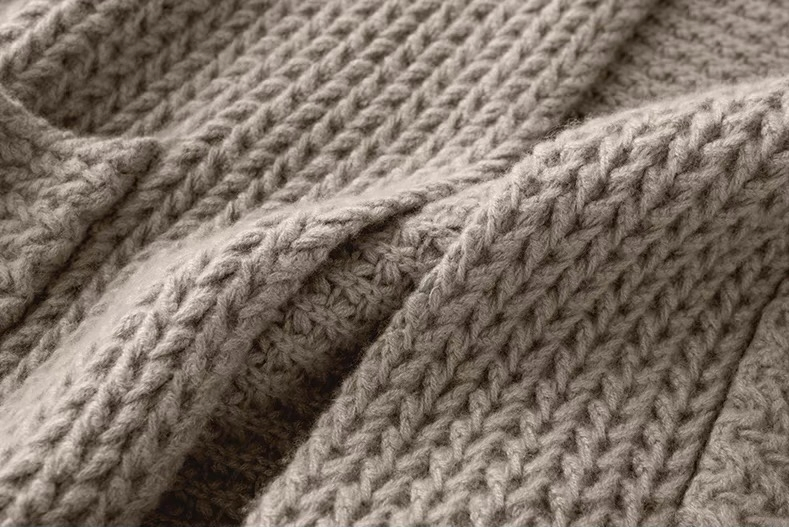 Однотонный кашемировый вязаный кардиган для женщин, Длинный свитер свободного кроя, сшитый на фабрике по пошиву одежды, Пошив одежды по индивидуальному заказу, мелкий заказ и