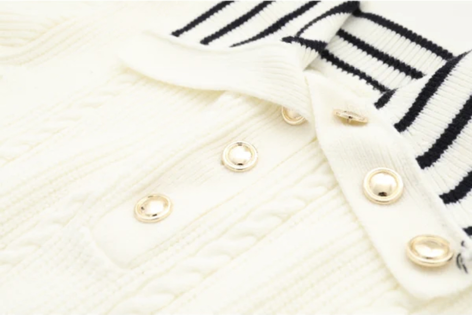 Яркий мультяшный вязаный свитер поло для модной весны 2025 года