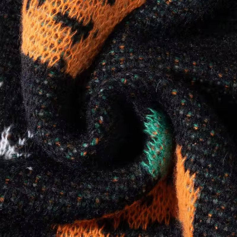 Свитер на Хэллоуин, свободный повседневный свитер плотной вязки с жаккардовым узором, свитер на тему Хэллоуина