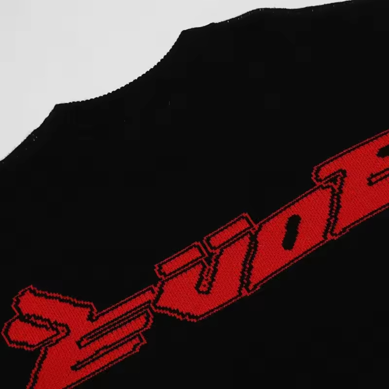 Мужской повседневный свитер в стиле хип-хоп, уличный стиль Харадзюку, вязаный пуловер со скелетом из мультфильма, свитер