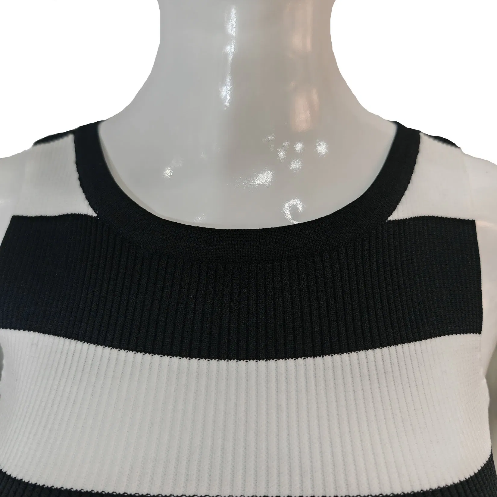 Новый женский винтажный топ на бретелях, тонкий короткий повседневный жилет в полоску с цветными блоками, укороченный вязаный свитер с круглым вырезом, жилет