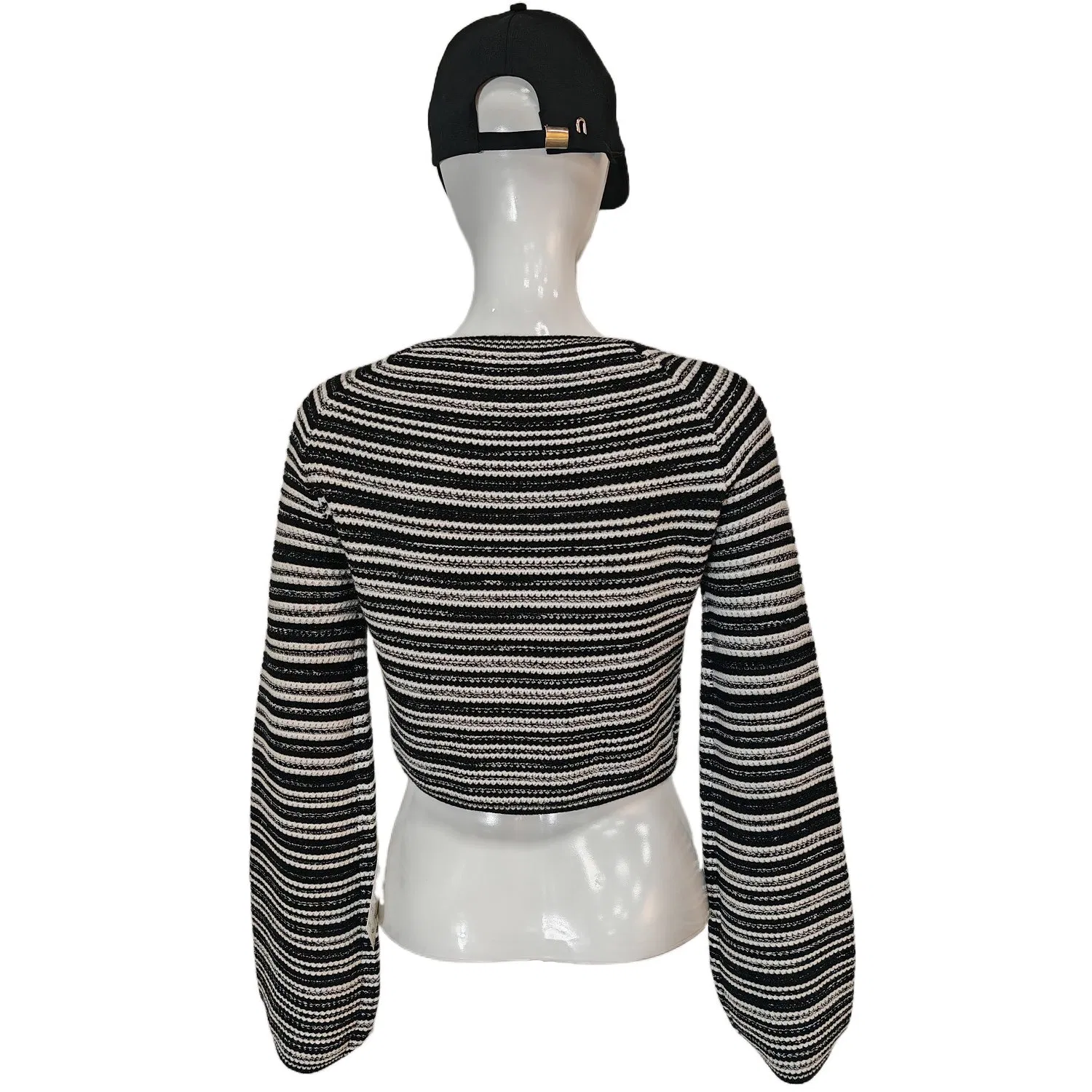 Женская повседневная приталенная стильная рубашка в интерьере prime, дышащий шерстяной трикотаж из полиэстера, полосатый топ с круглым вырезом, свободный свитер