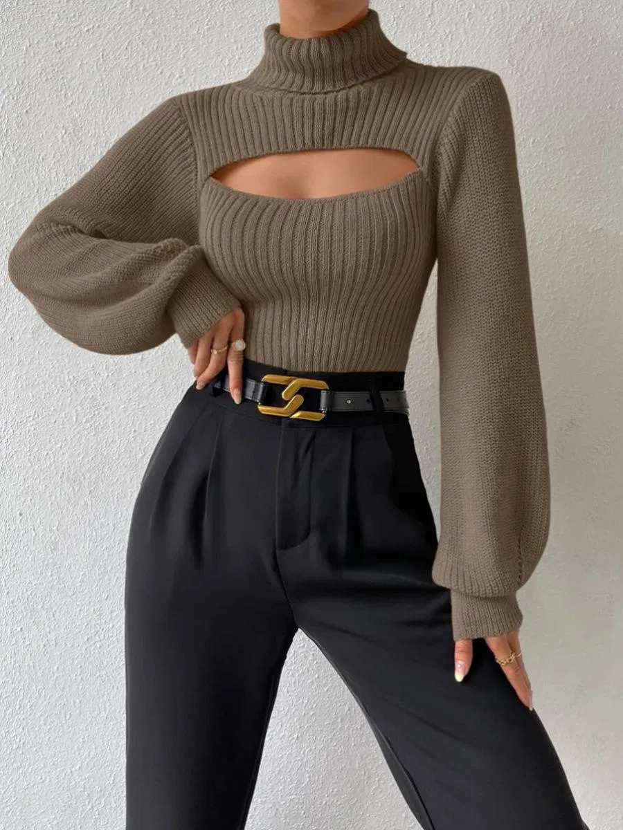 Сексуальный свитер Spice Sweater Sense, водолазка с высоким воротом, женский свитер prime, зимний пуловер