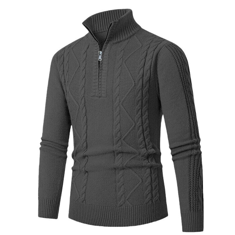 Базовый универсальный вязаный свитер Ropa Men&amp;prime от OEM Ropa с застежкой на молнию до половины длины
