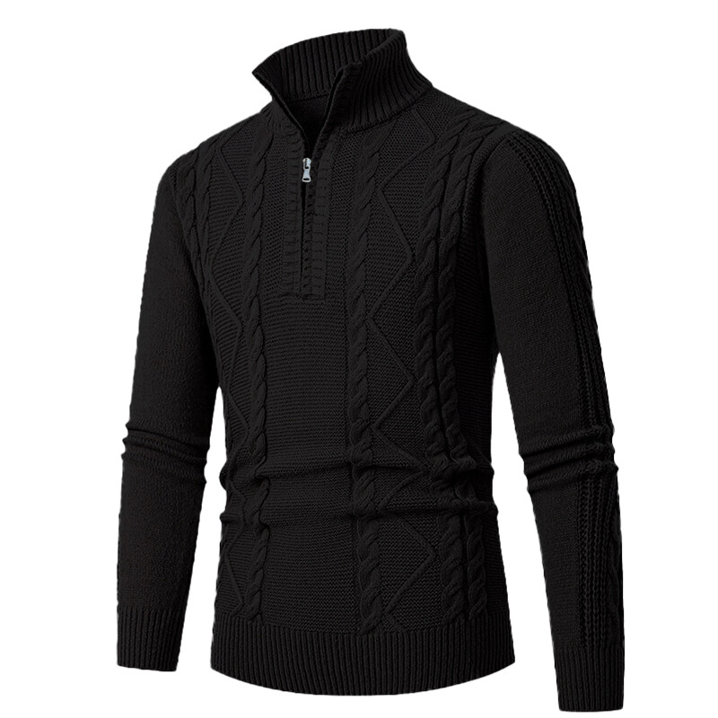 Базовый универсальный вязаный свитер Ropa Men&amp;prime от OEM Ropa с застежкой на молнию до половины длины