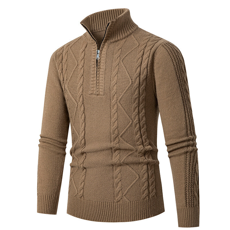 Базовый универсальный вязаный свитер Ropa Men&amp;prime от OEM Ropa с застежкой на молнию до половины длины