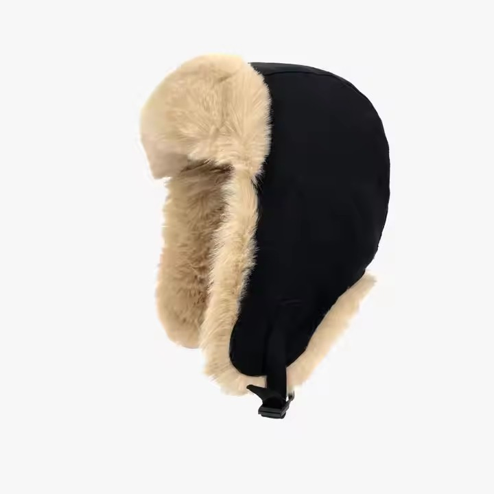 Оптовые зимние шапки для катания на лыжах и велосипеде, модные шапочки-ушанки из шерстяной ткани в клетку