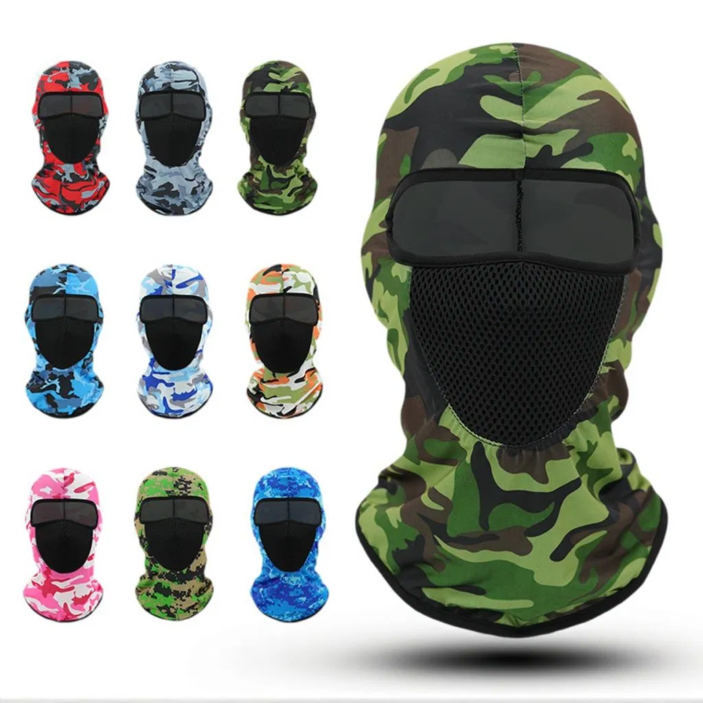Балаклава Черная Лыжная маска Красочные неоновые камуфляжные лыжные маски для мужчин