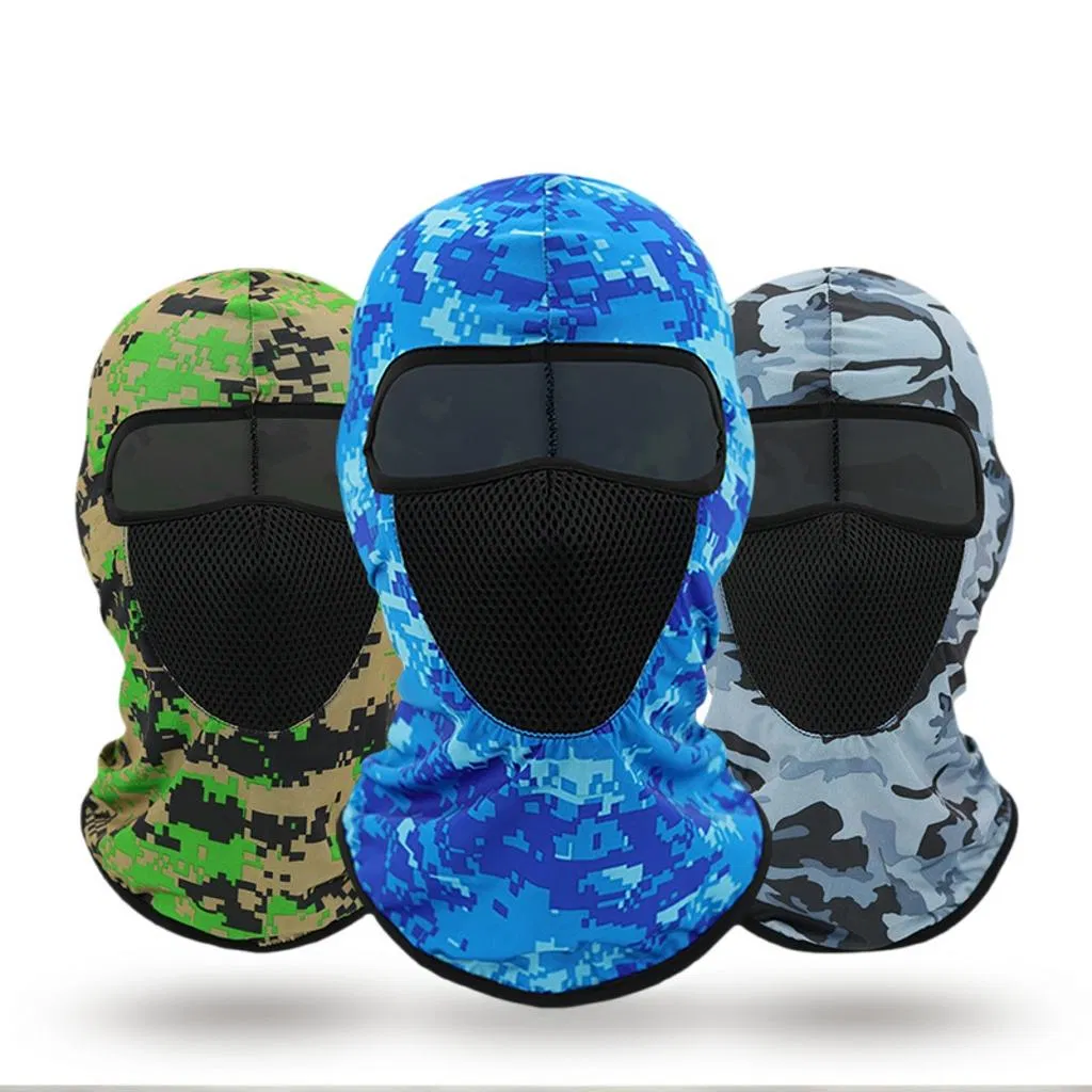 Балаклава Черная Лыжная маска Красочные неоновые камуфляжные лыжные маски для мужчин