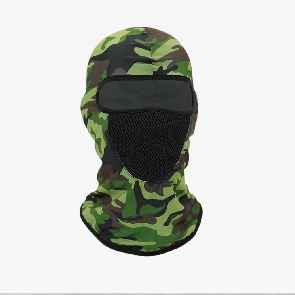 Балаклава Черная Лыжная маска Красочные неоновые камуфляжные лыжные маски для мужчин