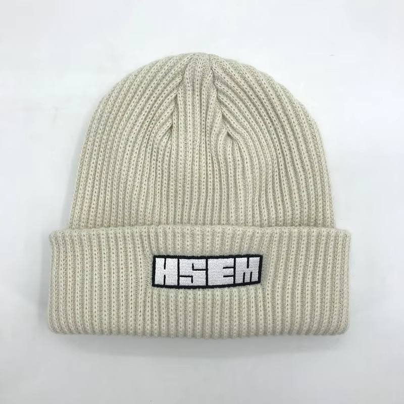 Модная акриловая вязаная зимняя шапка для прогулок на свежем воздухе