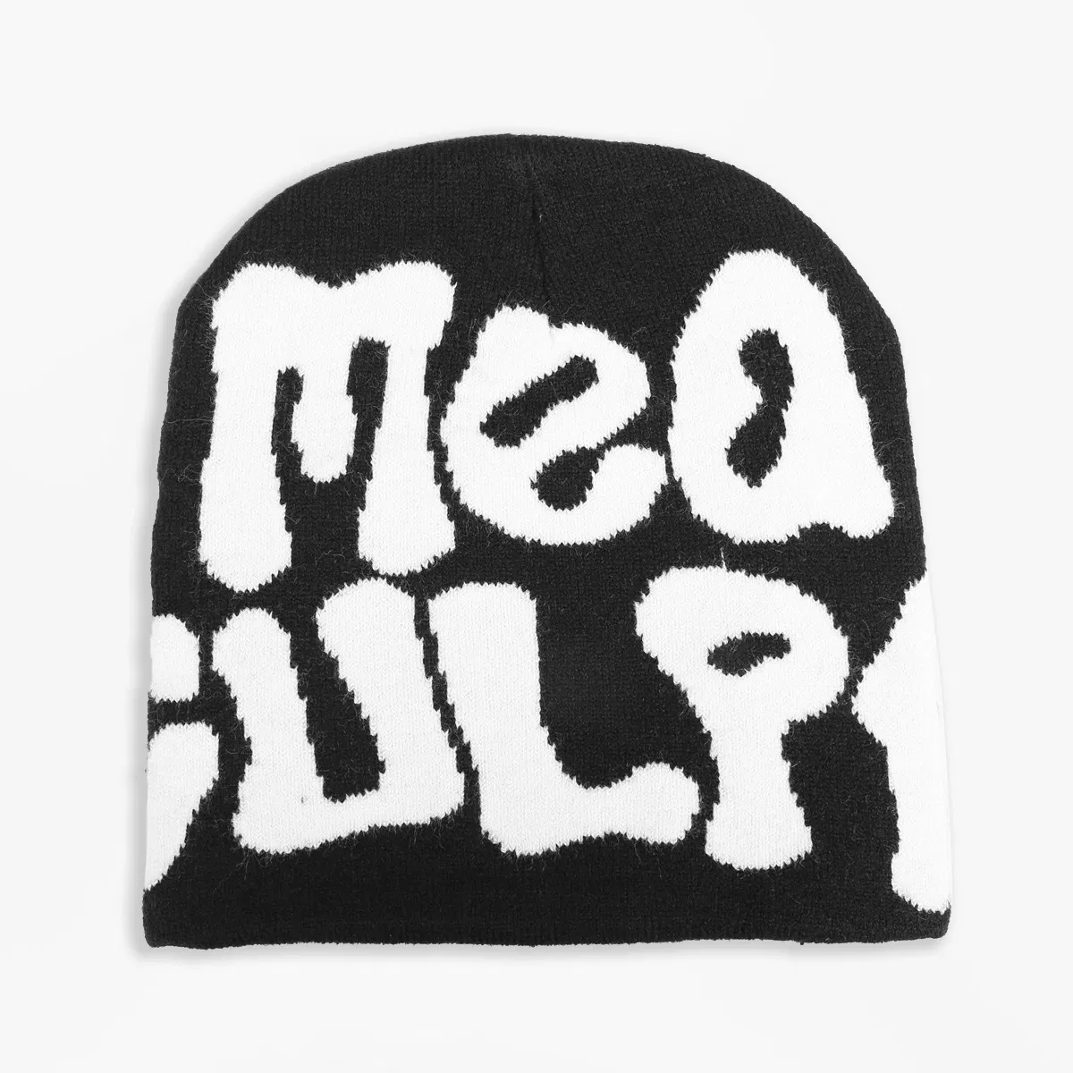 Зимние вязаные шапки Mea Beanie из жаккарда Gorras с объемной вышивкой логотипа оптом на заказ