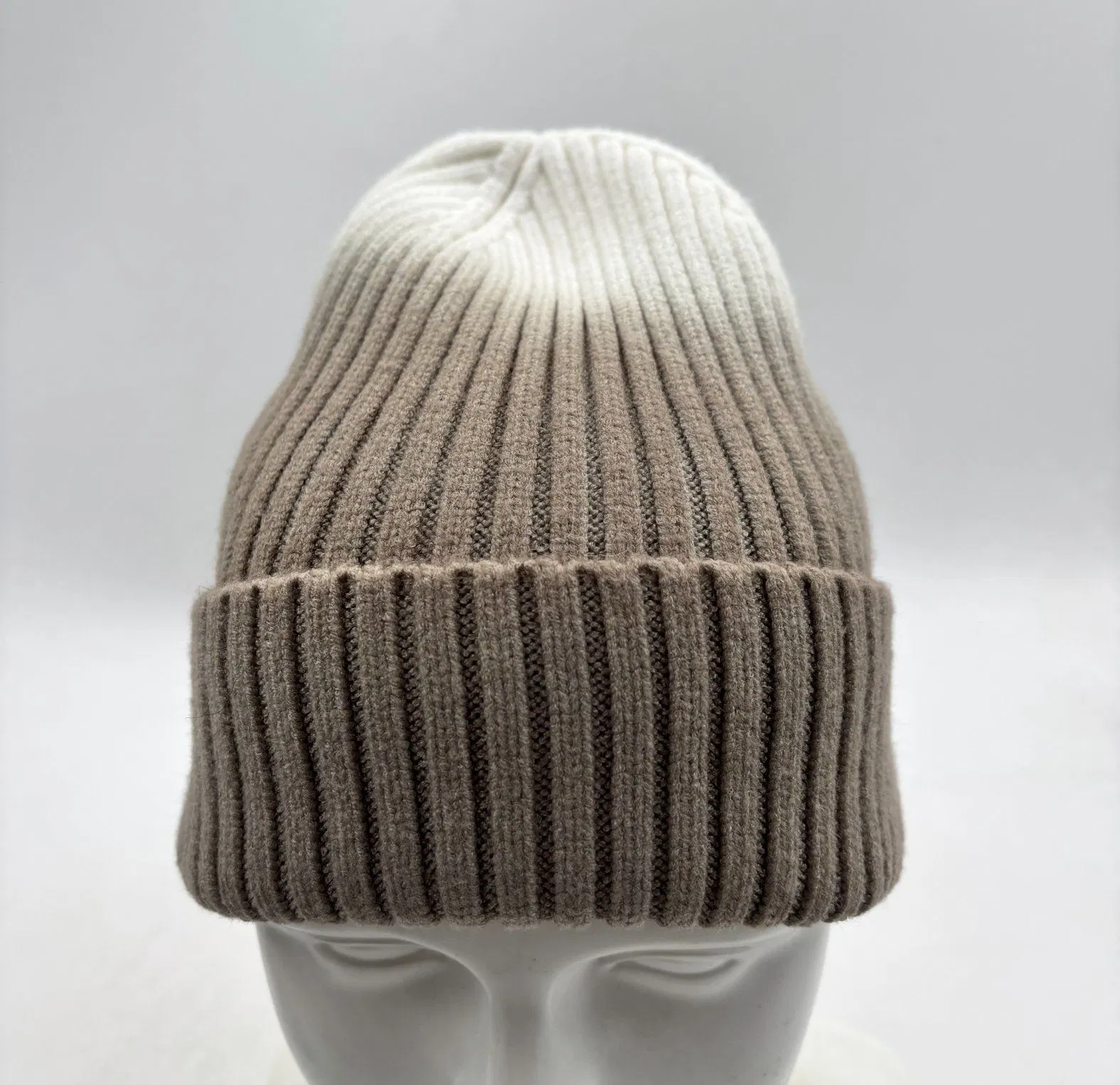 Толстая вязаная шапочка унисекс для мужчин и женщин с объемной покраской, лыжная шапочка с напуском